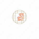 和と日本と桜のロゴ