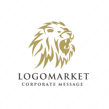 ライオンと力強いと勇気のロゴ