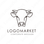 牛とおしゃれとシンプルのロゴ