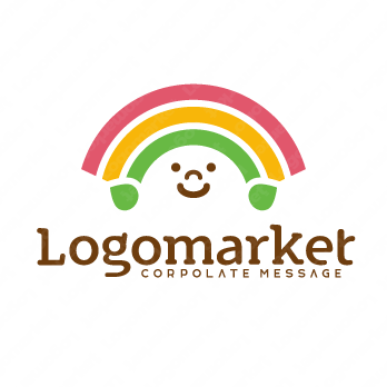 虹と快活とカラフルのロゴ