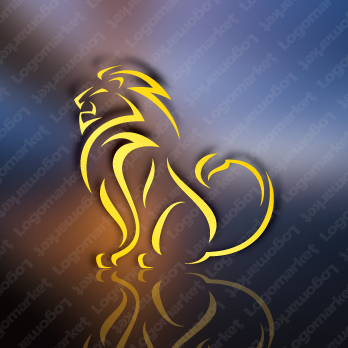 獅子と優雅とライオンのロゴ
