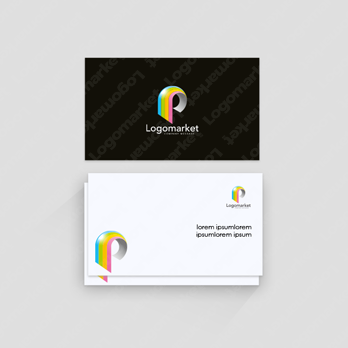 Pと虹と希望のロゴ