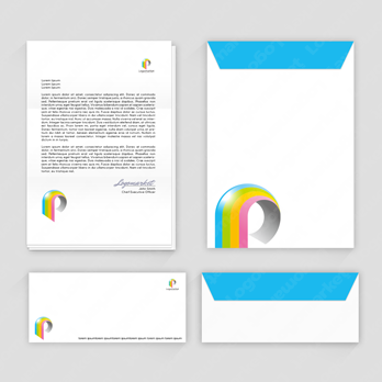 Pと虹と希望のロゴ
