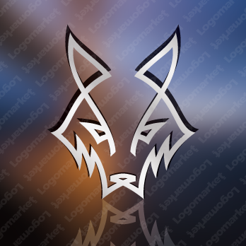 狼と犬とキツネのロゴ