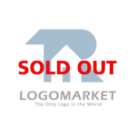 家と住宅と幾何学のロゴ