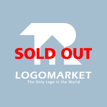 家と住宅と幾何学のロゴ