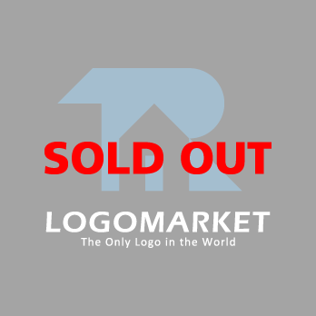 家と住宅と幾何学のロゴ