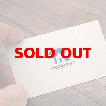 家と住宅と幾何学のロゴ