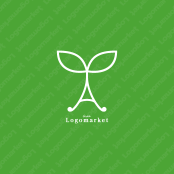 植物と成長と元気のロゴ