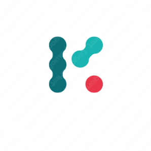 ロゴ作成デザインです Rad Flag Gallery繋がるｋ発展をイメージしたロゴマークです