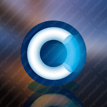 輪と光とCのロゴ