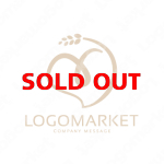 米とハートと愛のロゴ