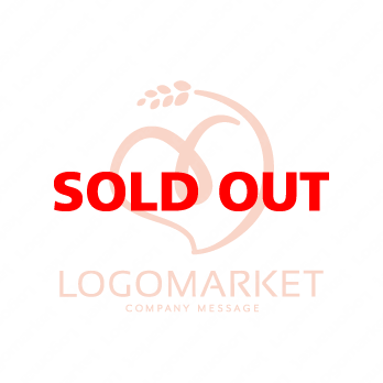 米とハートと愛のロゴ