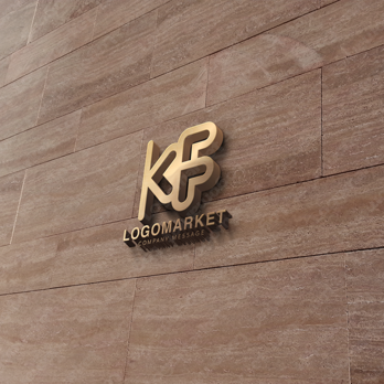KとFとハートのロゴ