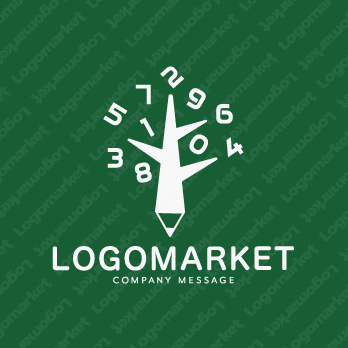 数字と木と計算のロゴ