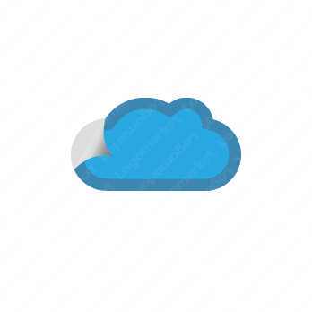 雲とクラウドサービスと提供のロゴ