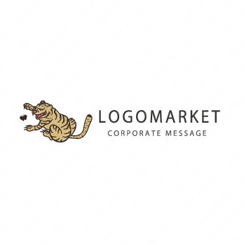 虎とトラとイラストのロゴ