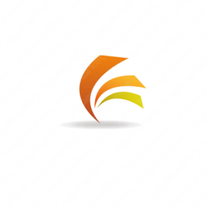 ロゴ作成デザインです Rad Flag Gallery共に飛ぶ羽をイメージしたロゴマークです