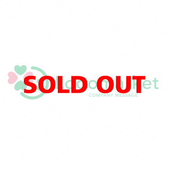 四つ葉とハートと笑顔のロゴ