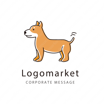 dogとイヌと動物のロゴ