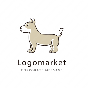 dogとイヌと動物のロゴ