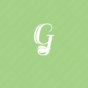 葉とナチュラルとG/Jのロゴ