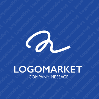 nとつながりと手書きのロゴ