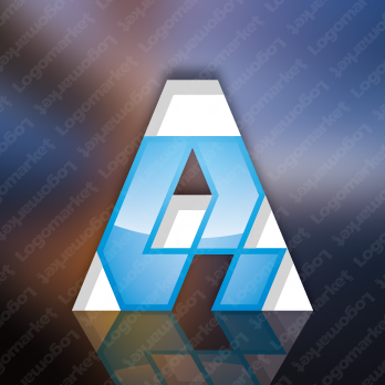 a/Aと三角とモノグラムのロゴ