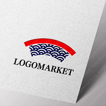 寿司とマグロと飲食業のロゴ