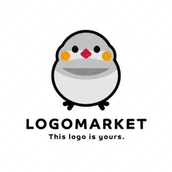 鳥とかわいいとペットのロゴ