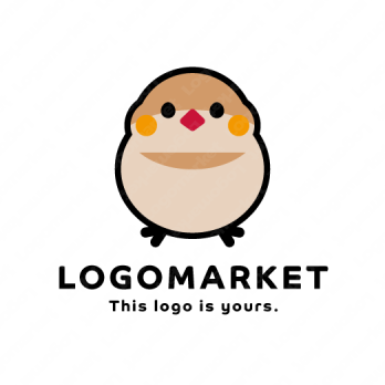 鳥とかわいいとペットのロゴ