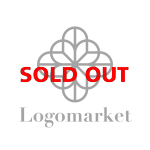 花と和風とシンプルのロゴ