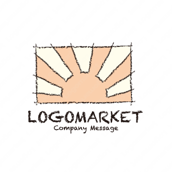太陽と手書きとあたたかいのロゴ