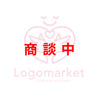ハートと手と優しいのロゴ