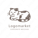 ネコと動物とイラストのロゴ