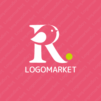 教育と鳥と「R」のロゴ