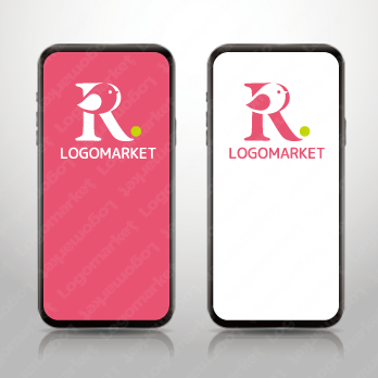 教育と鳥と「R」のロゴ