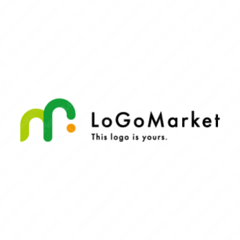 Mと弾むと前向きのロゴ