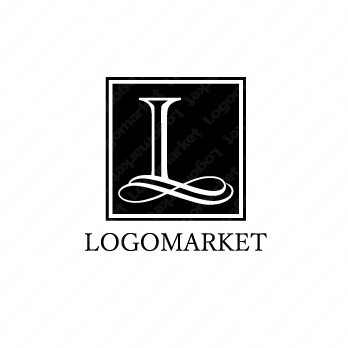エンブレムロゴとシンプルと「L」のロゴ