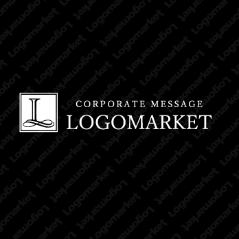 エンブレムロゴとシンプルと「L」のロゴ