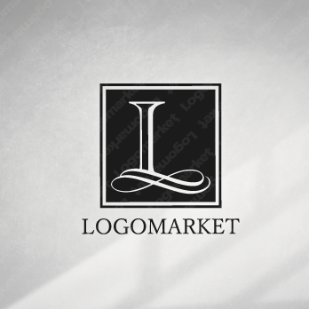 エンブレムロゴとシンプルと「L」のロゴ