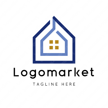 家とシェアハウスと二世帯住宅のロゴ