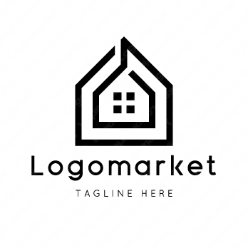 家とシェアハウスと二世帯住宅のロゴ