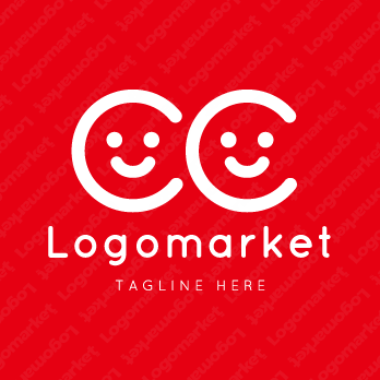 Cと人と笑顔のロゴ