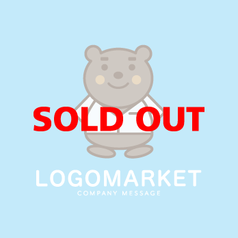 くまとキャラクターと先生のロゴ