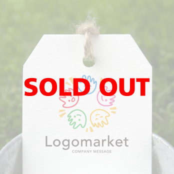 手とコミュニケーションとカラフルのロゴ