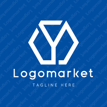 Yとyと六角形のロゴ