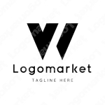 WとVと勝利のロゴ