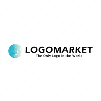 惑星と月とデジタルのロゴ