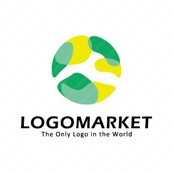 液体と球体と混ざるのロゴ